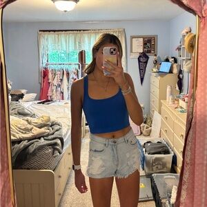 Aero High Waisted Cheeky Jean Short – Size 6